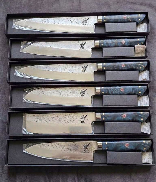 Knivsæt 6 stk | Blue Mizu Series