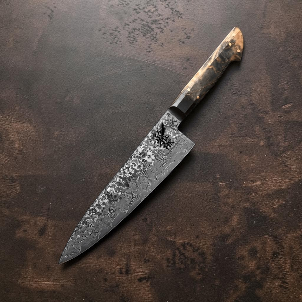 Kokkekniv 20 cm - Hokori Damascus Series