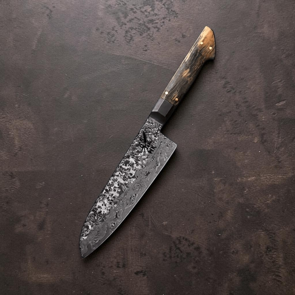Santoku 18 cm - Hokori Damascus Series