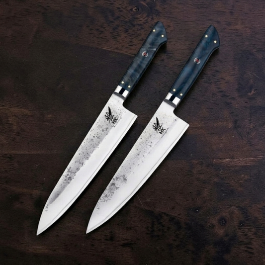 Knivsæt Blue Mizu | Kokkekniv - Gyuto